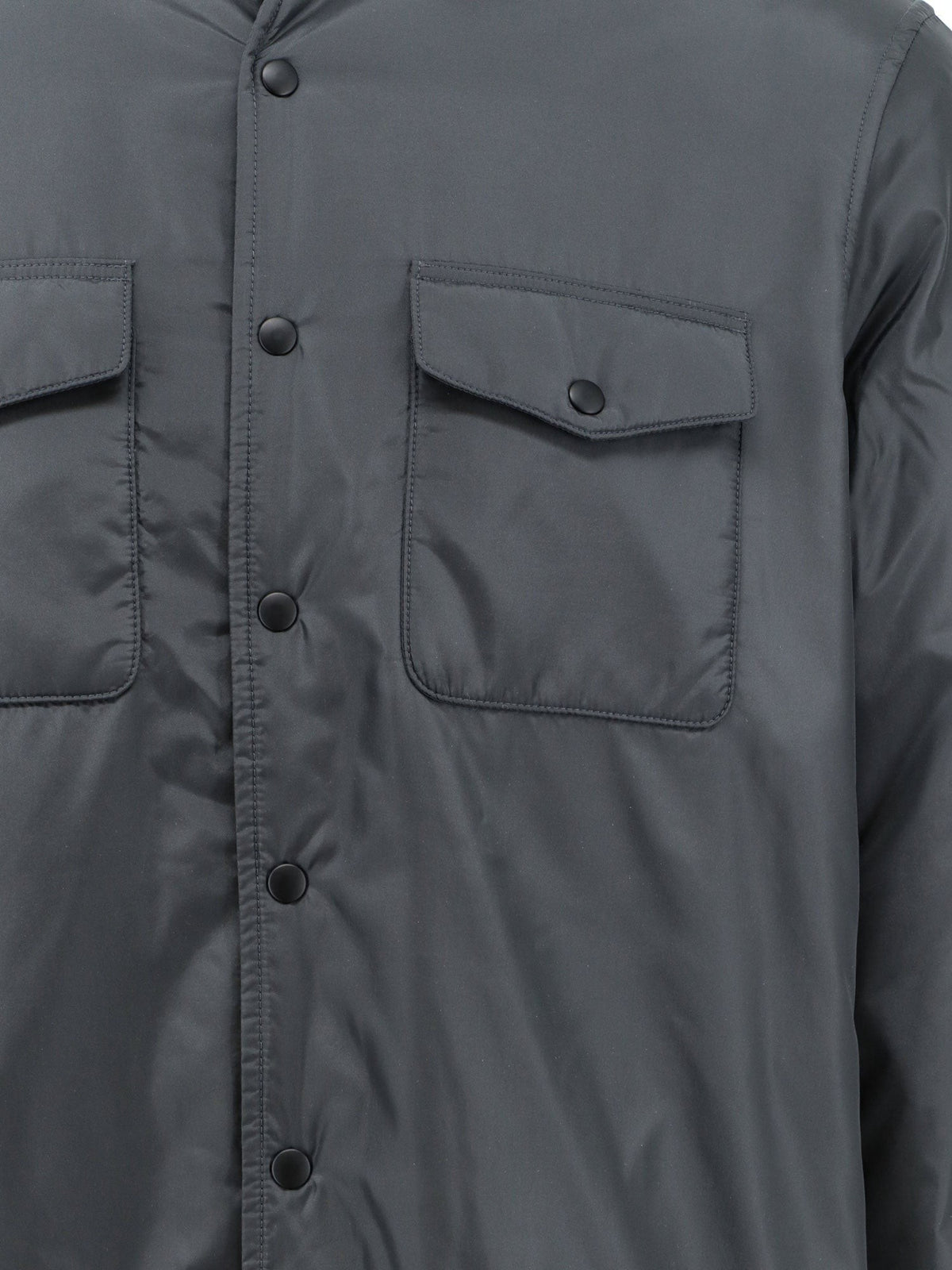 ASPESI Men's Piu Padded Shirt Jacket Grey