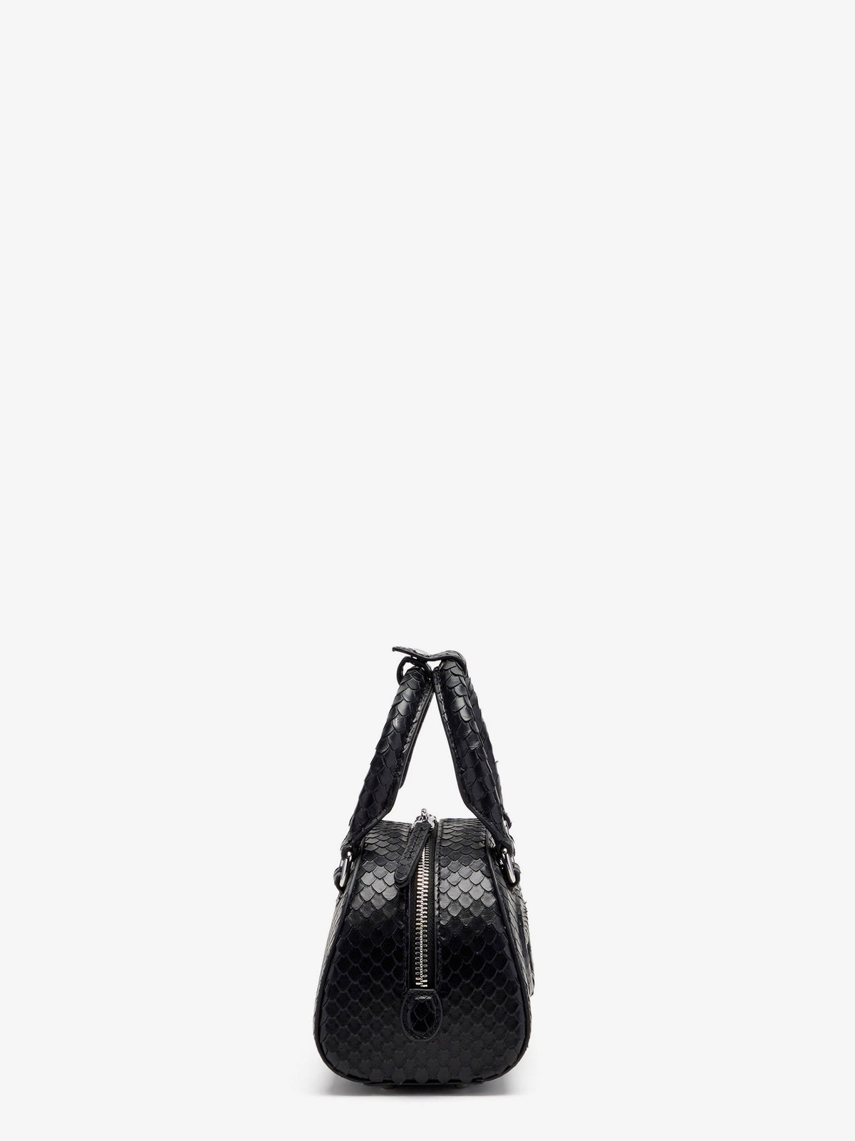 Diesel Women's Dome Python Leather Crossbody Bag Black