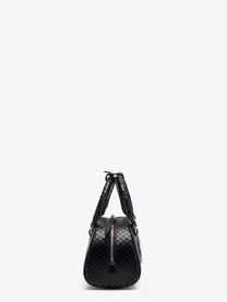 Diesel Women's Dome Python Leather Crossbody Bag Black