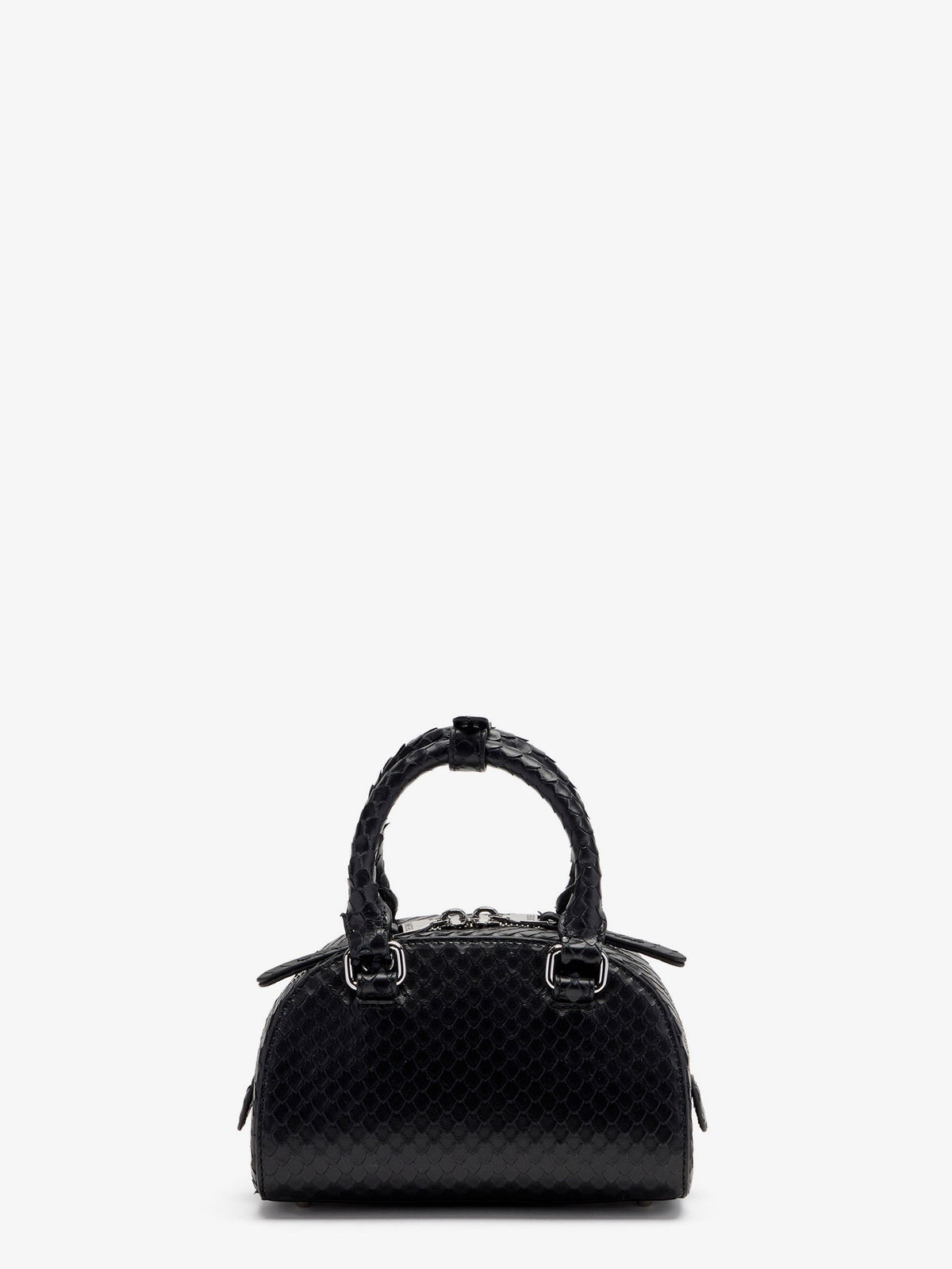 Diesel Women's Dome Python Leather Crossbody Bag Black