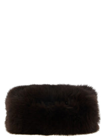 Yves Salomon Fur Sleeve Brown