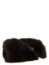Yves Salomon Fur Sleeve Brown