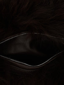 Yves Salomon Fur Sleeve Brown