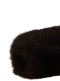 Yves Salomon Fur Sleeve Brown