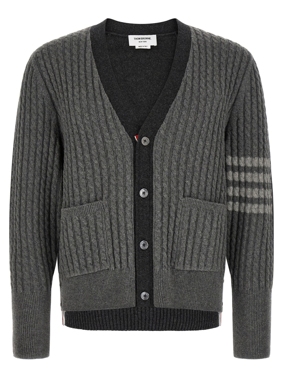 Thom Browne Trompe Lœil Cardigan Grey