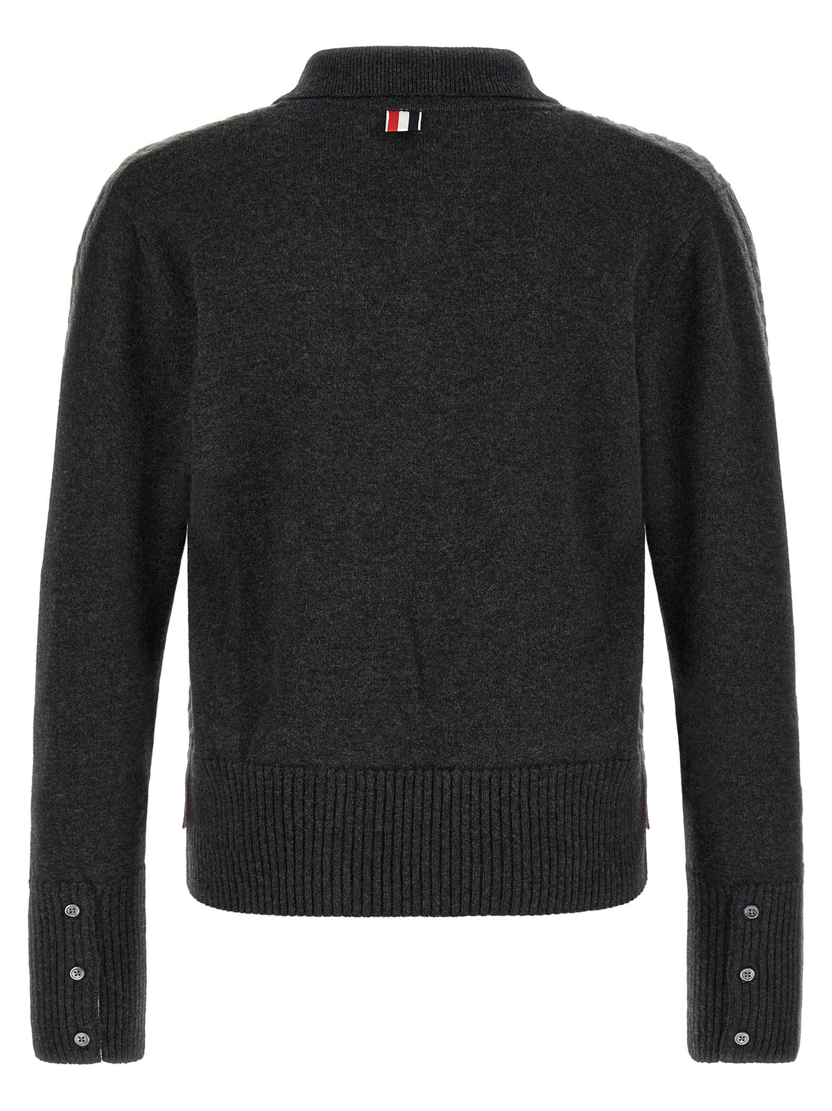 Thom Browne Trompe Loeil Polo Shirt Grey
