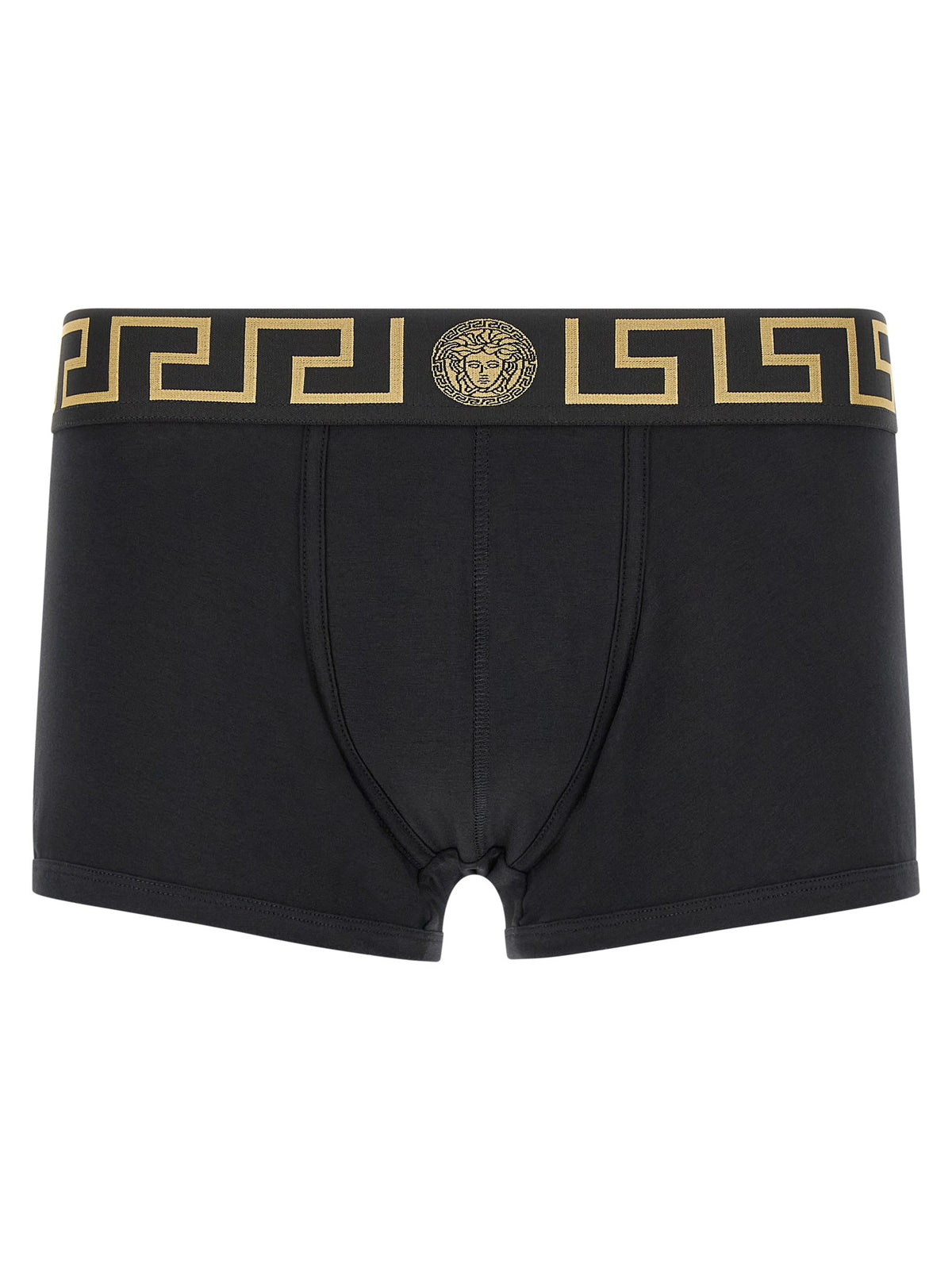 Versace Boxer Trunk Greca Pattern Black
