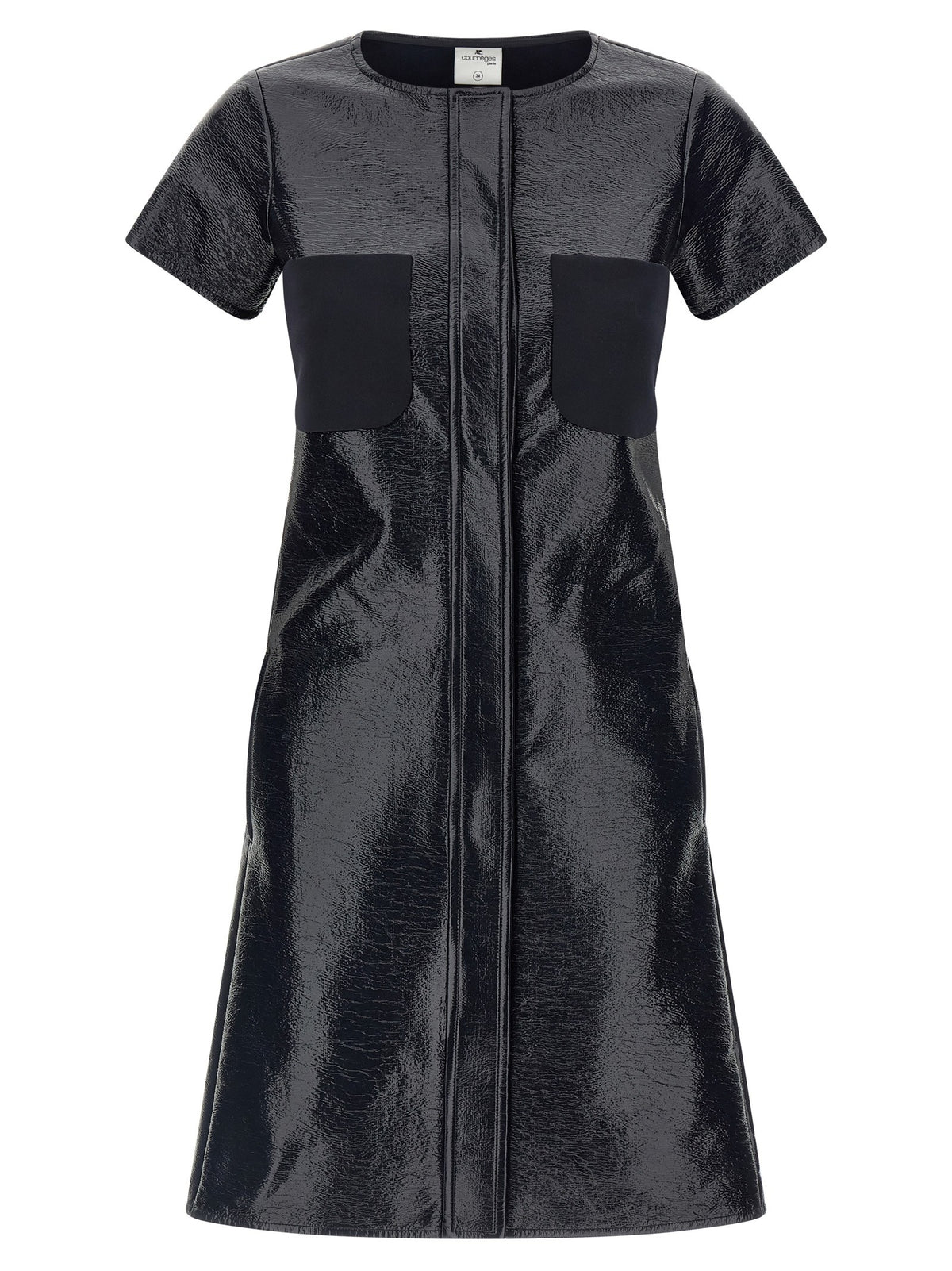 courrèges Vinyl Dress Blue