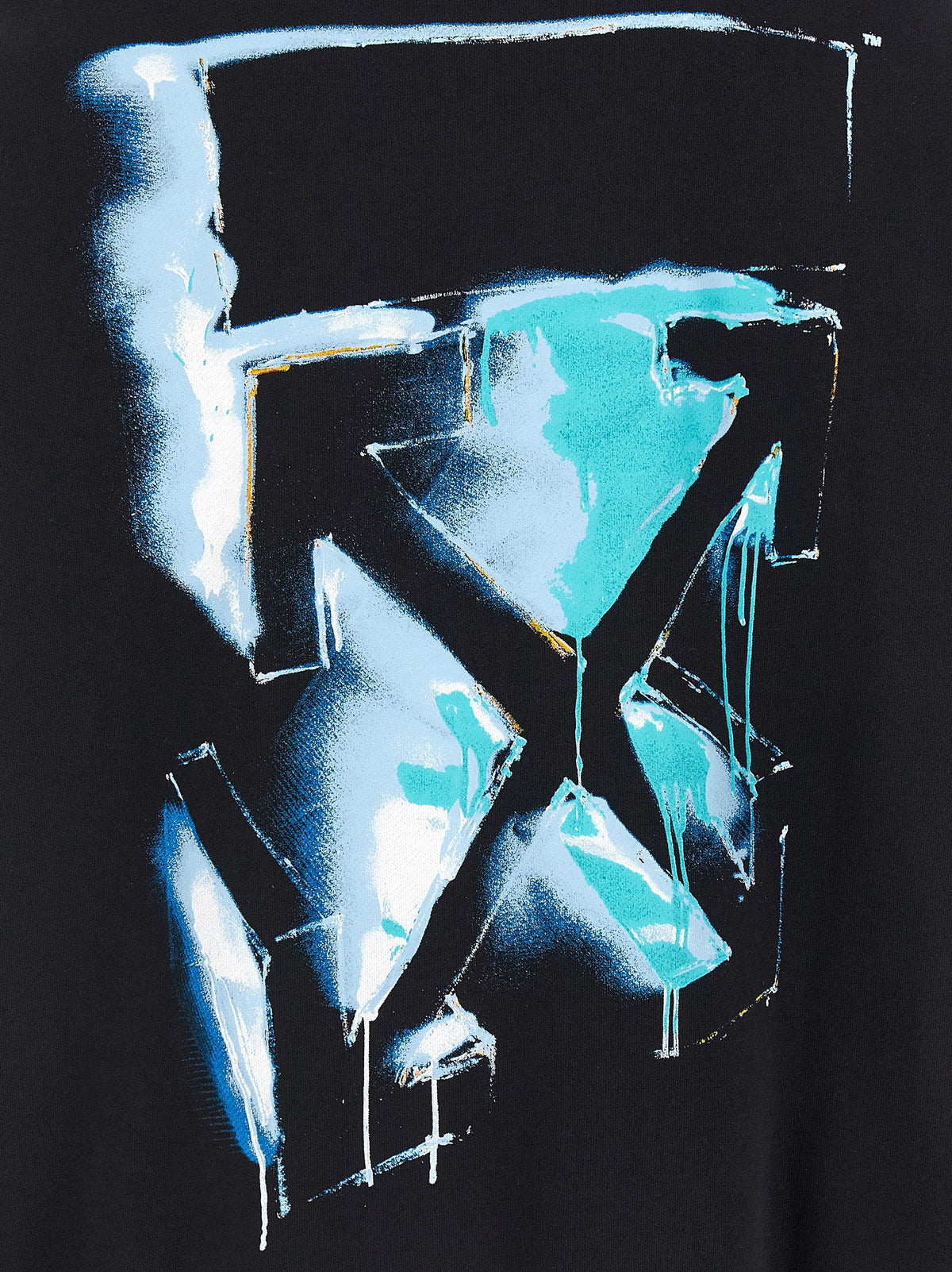 Off-White Spray Arrow Skate Hoodie Black