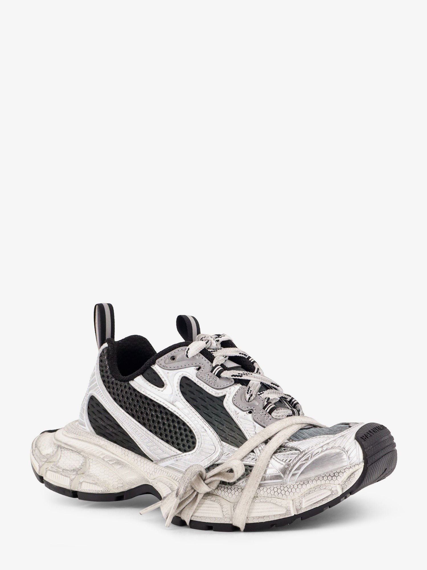 Balenciaga Women's Gradient Mesh Sneakers Grey
