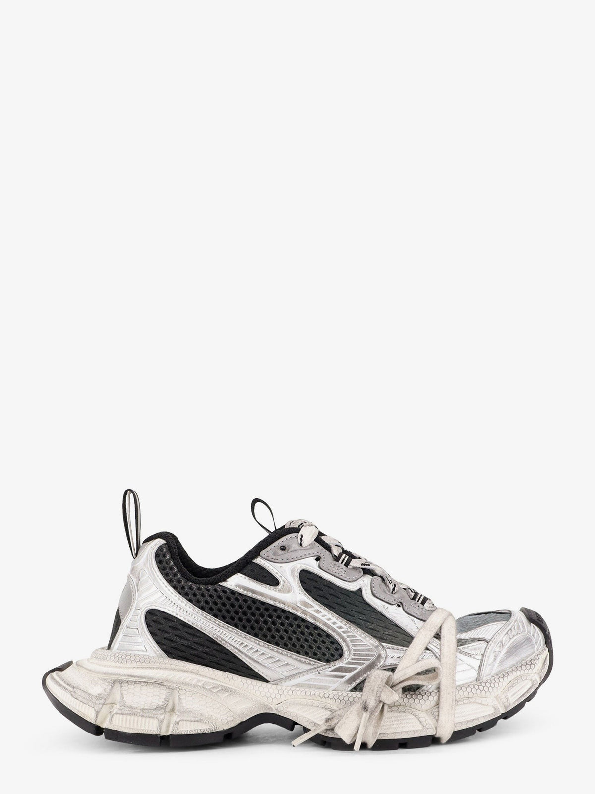Balenciaga Women's Gradient Mesh Sneakers Grey
