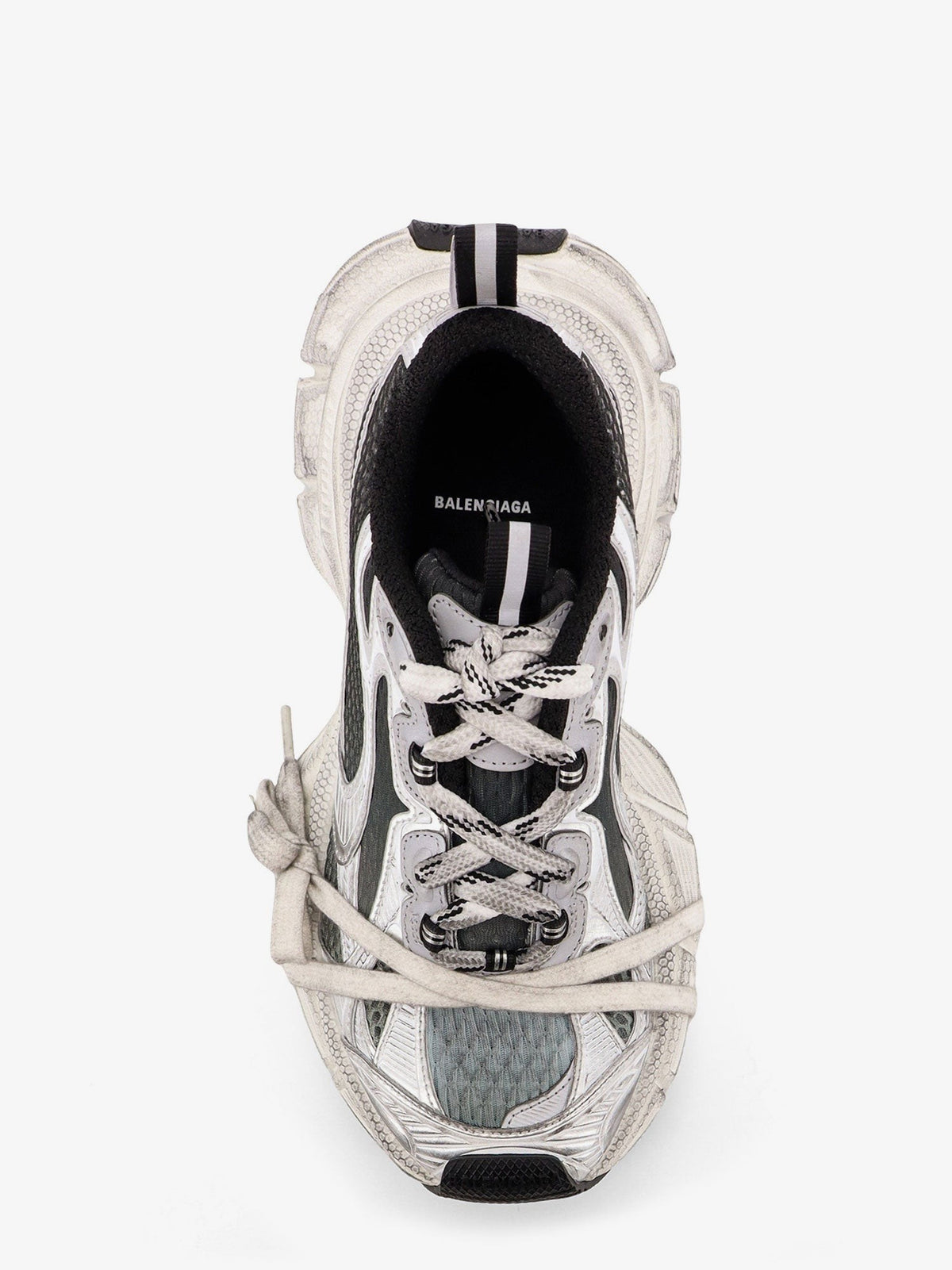 Balenciaga Women's Gradient Mesh Sneakers Grey