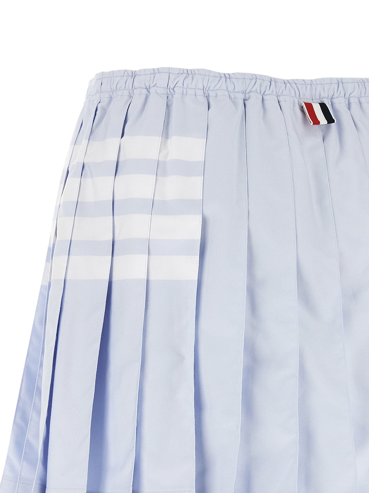 Thom Browne Oxford Pleated Skirt Blue