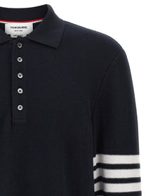 Thom Browne Bar Polo Shirt Blue, view 3