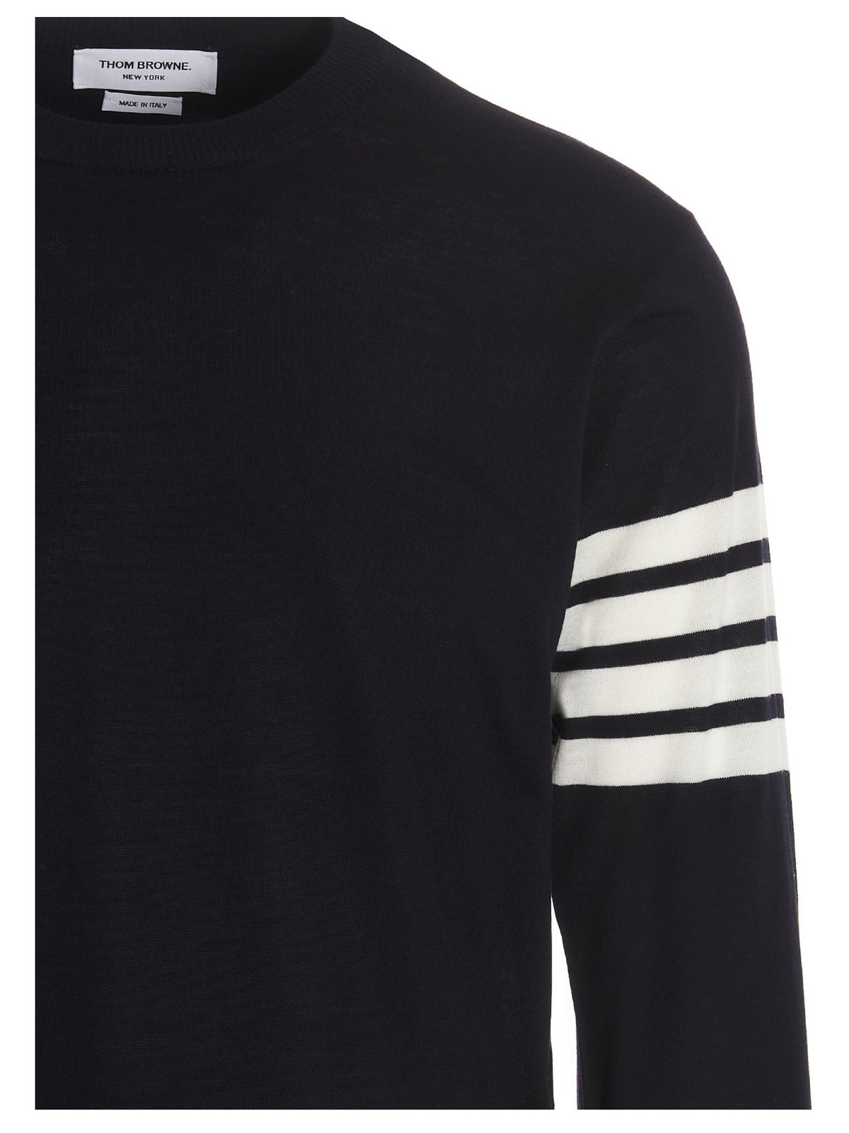 Thom Browne Bar Sweater Blue