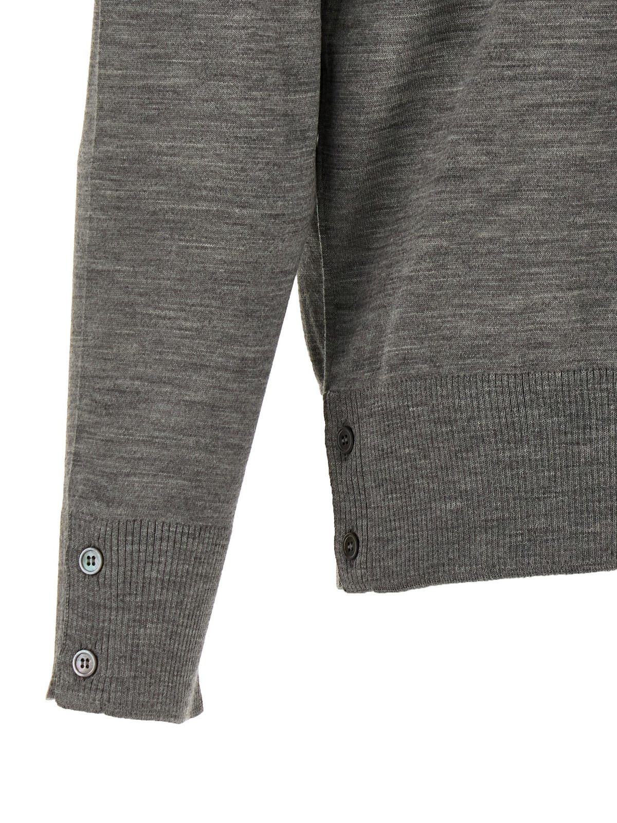 Thom Browne Bar Sweater Grey