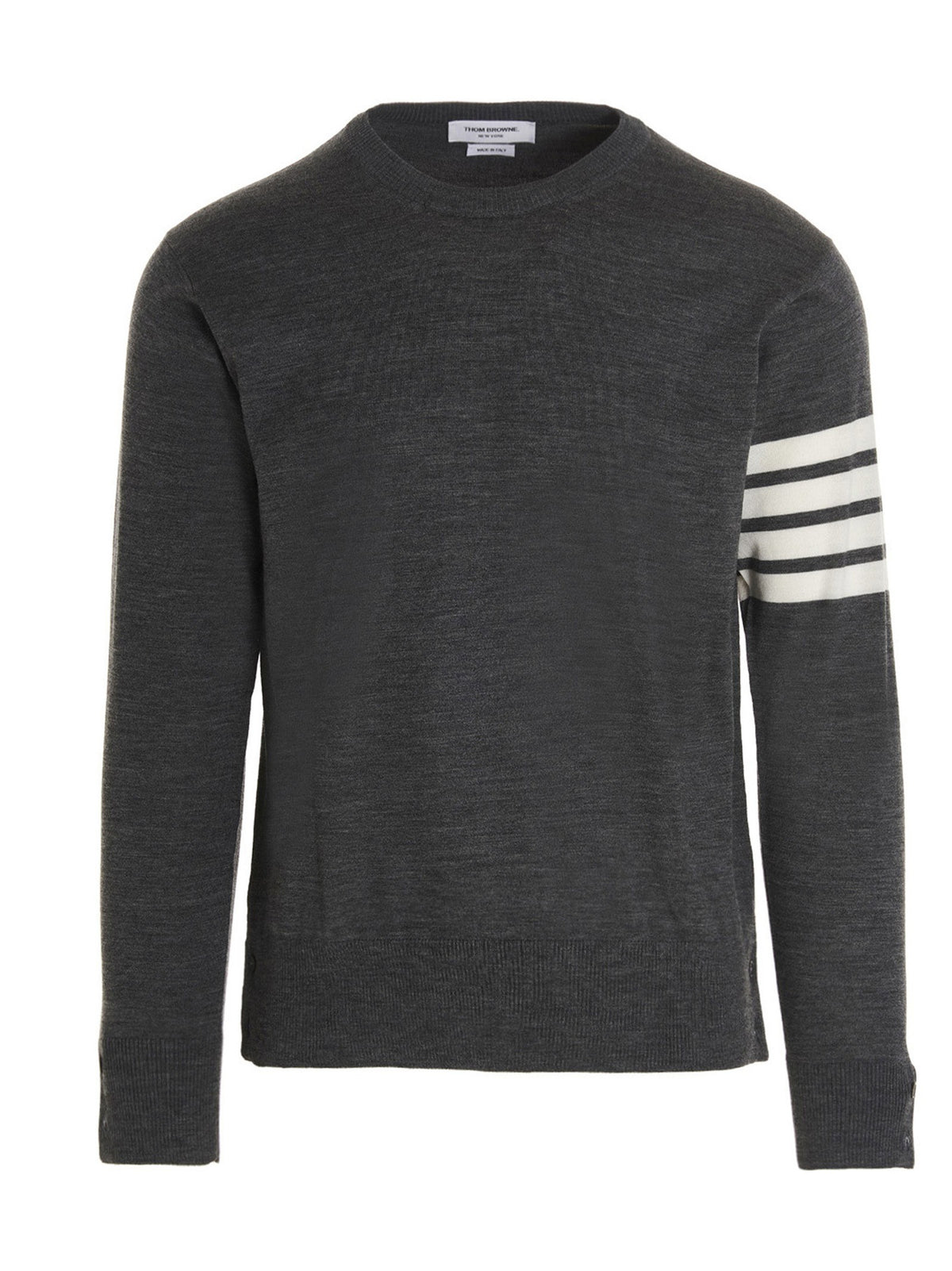 Thom Browne Bar Sweater Grey