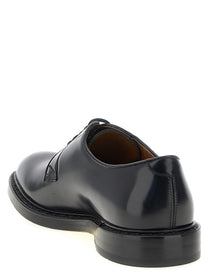 Doucal's Men's Derby Leather Lace up Shoe Black