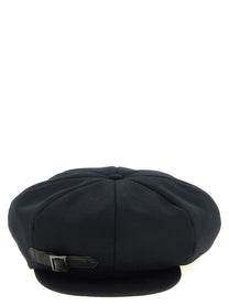YOHJI YAMAMOTO Panel Casquette Hat Black