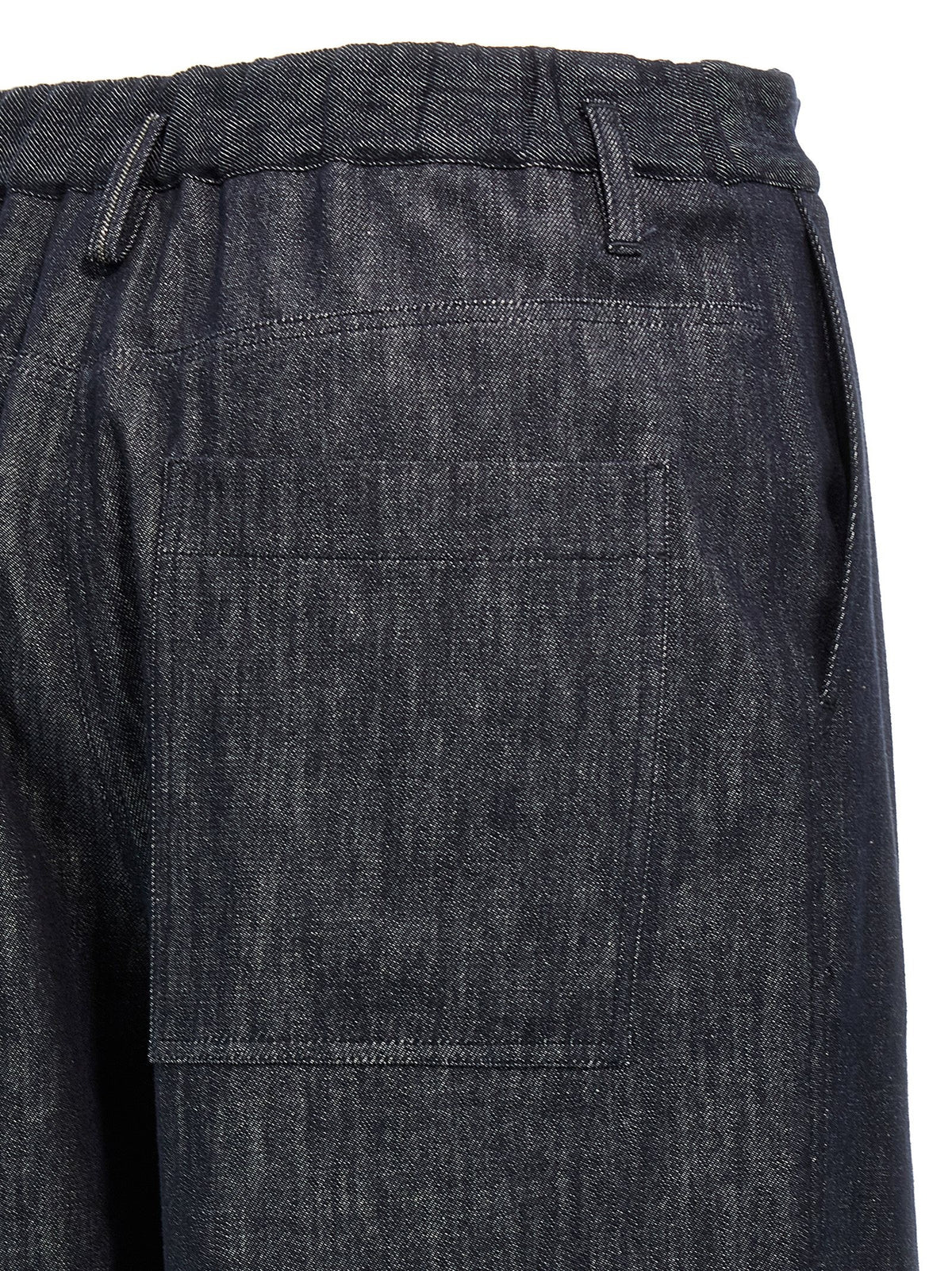 Brunello Cucinelli Line Pleated Pants Blue