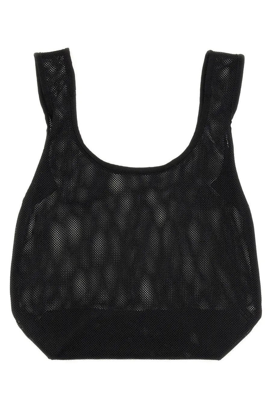 A.P.C men’s borsa shopper rebound black mesh tote bag with sleek design and reinforced shoulder straps