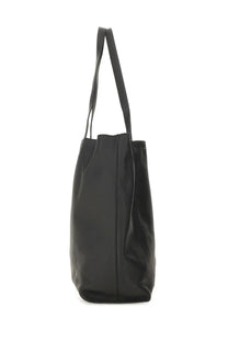 A.P.C men’s borsa tote Maiko medium black leather tote bag with long handles and minimalist design