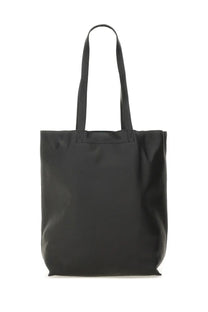 A.P.C mens borsa tote Maiko medium black is a black leather tote bag with two long handles for versatile use