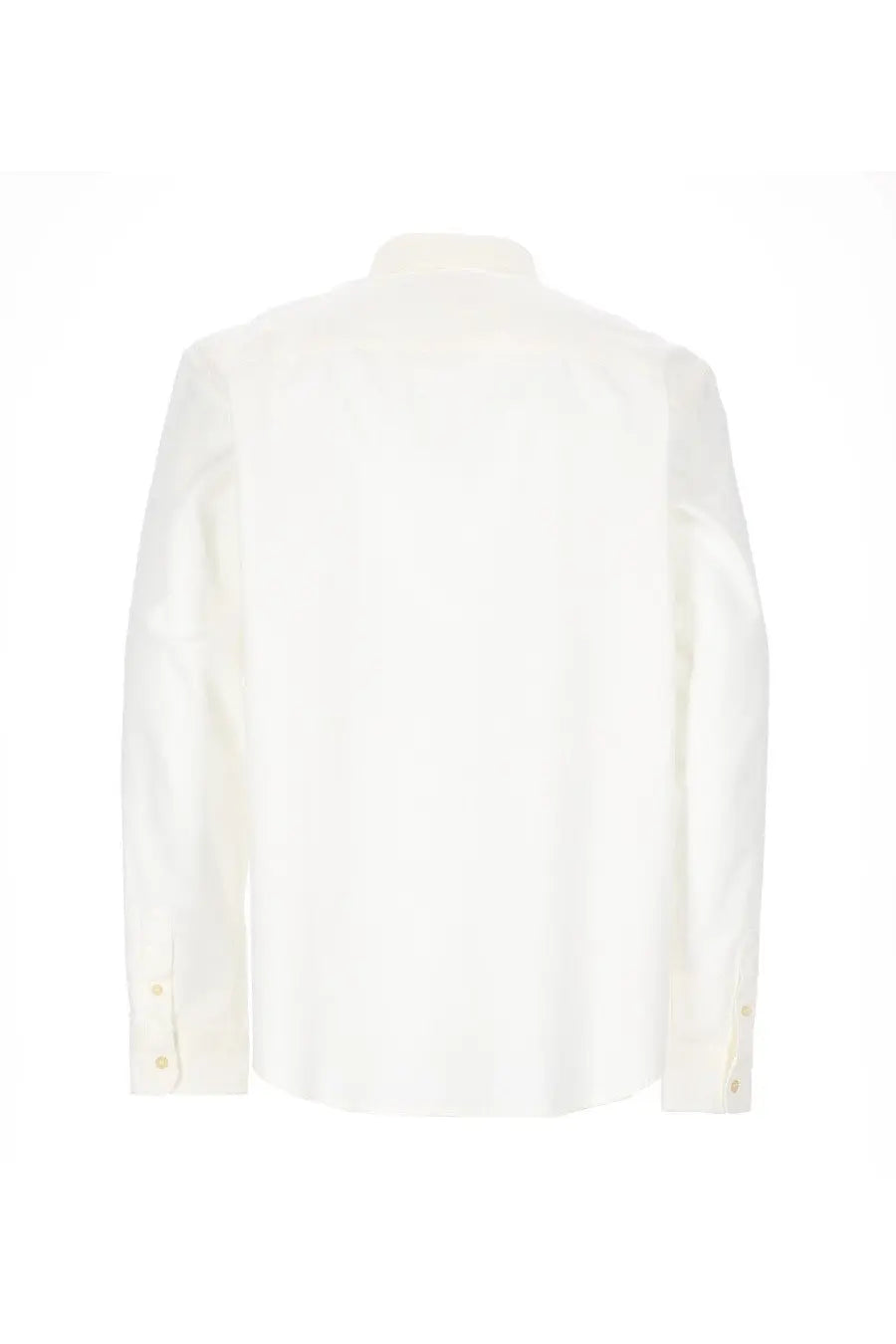 A.P.C men’s camicia Harris white crisp white long-sleeved button-down shirt with classic collar and stitched cuffs