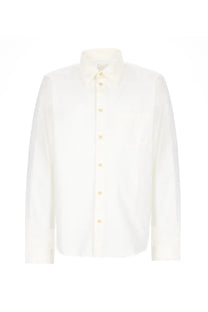 A.P.C men’s camicia Harris white crisp white long-sleeved button-down shirt with classic collar and gold-toned buttons