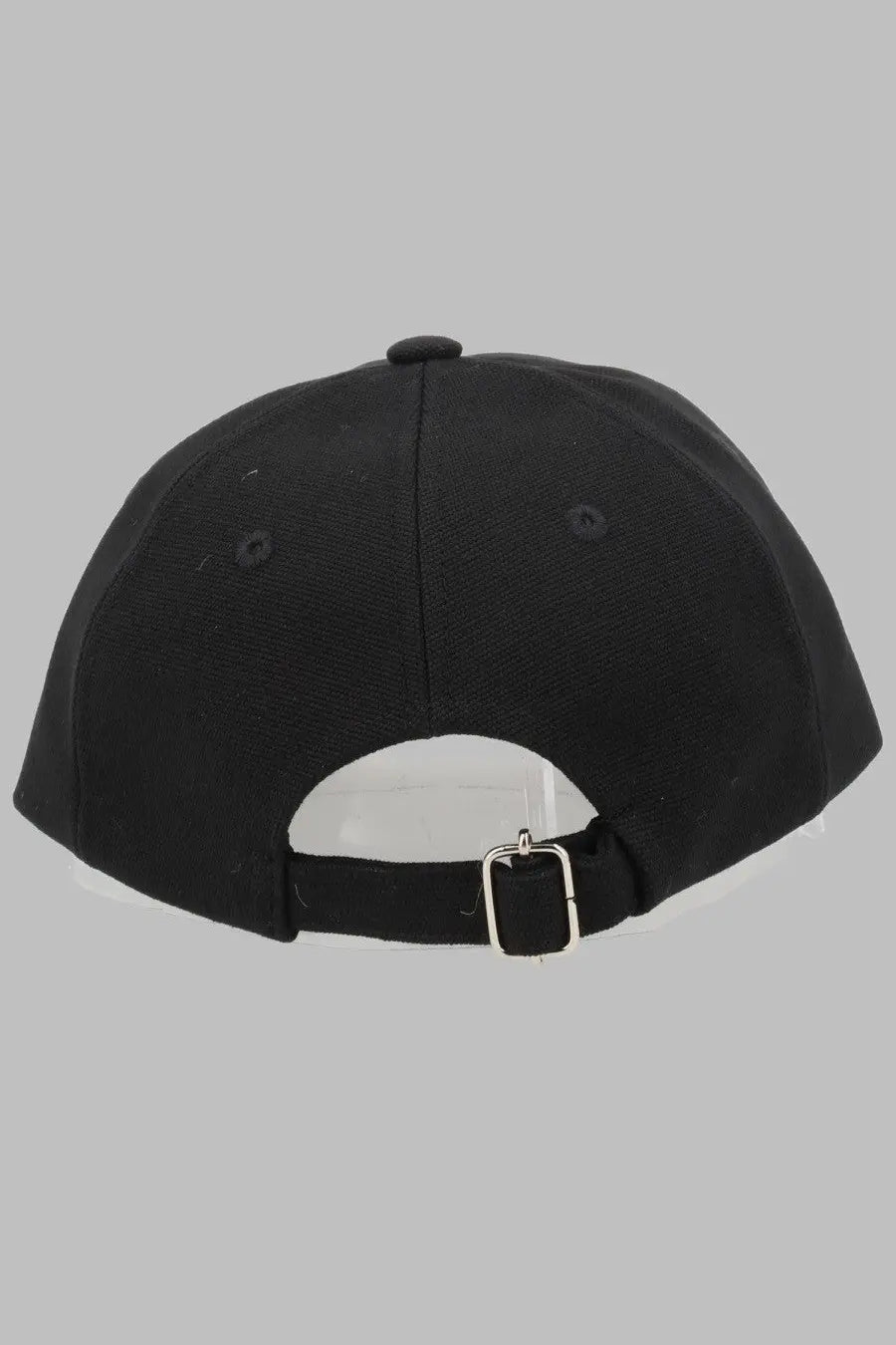 A.p.c men’s cappello da baseball charlie black baseball cap with silver buckle and adjustable strap on the back