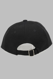 A.p.c men’s cappello da baseball charlie black baseball cap with silver buckle and adjustable strap on the back