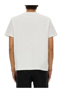 A.P.C men’s white cotton t-shirt with a simple crew neck and short sleeves for casual wear