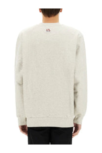A light heather gray a.p.c. men’s sweatshirt made of soft cotton perfect for casual wear