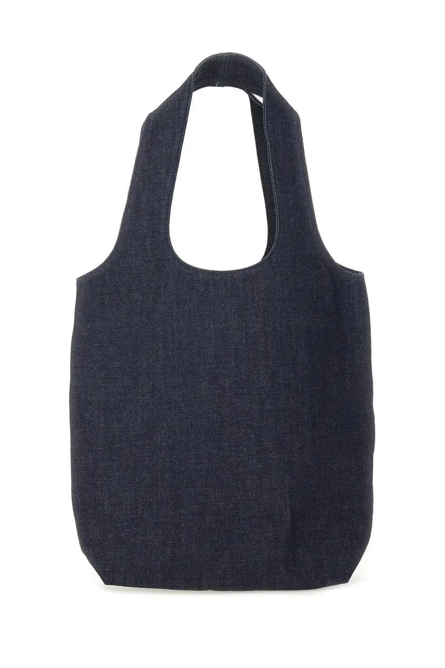 A.P.C men’s tote bag Ninon small blue dark blue denim with sturdy handles and minimalist design
