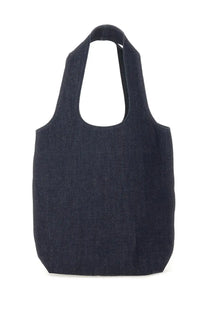 A.P.C men’s tote bag Ninon small blue dark blue denim with sturdy handles and minimalist design