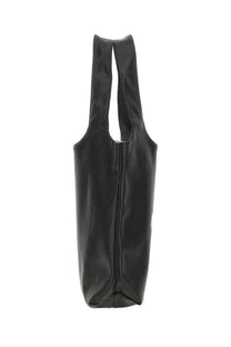 A.p.c unisex borsa con black black faux leather tote bag with sleek minimalist design and vertical zipper closure