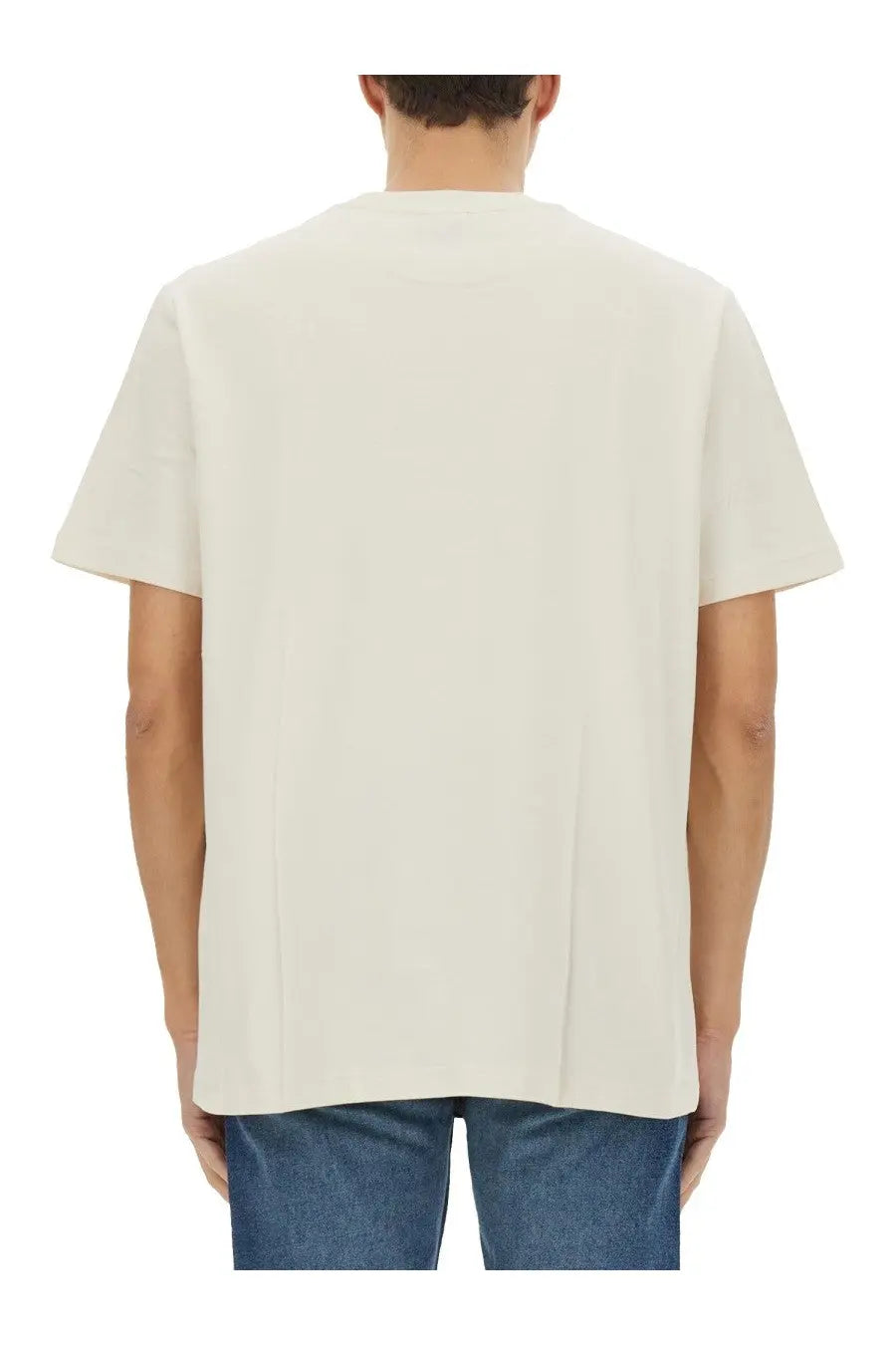 Off-white relaxed-fit cotton t-shirt with crew neck and short sleeves in A.P.C unisex shirt Lenny white style