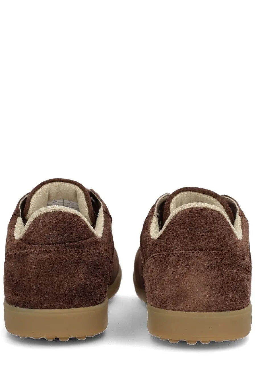 Apc unisex sneaker moe brown brown suede sneakers with tan rubber sole and beige lining