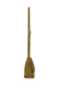 A.P.C women’s bag ninon mini green olive green leather crossbody bag with gold-tone hardware and minimalist design