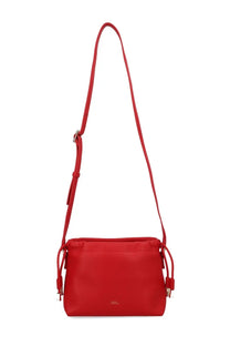 A.P.C women’s Ninon mini red crossbody bag with sleek minimalist design and adjustable strap