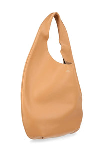 A.p.c women’s borsa le neige beige tan leather hobo bag with soft minimalist design and subtle stitching details