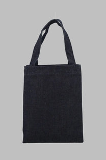 A.P.C. women’s borsa tote lou small blue black denim tote bag with sturdy handles for everyday use