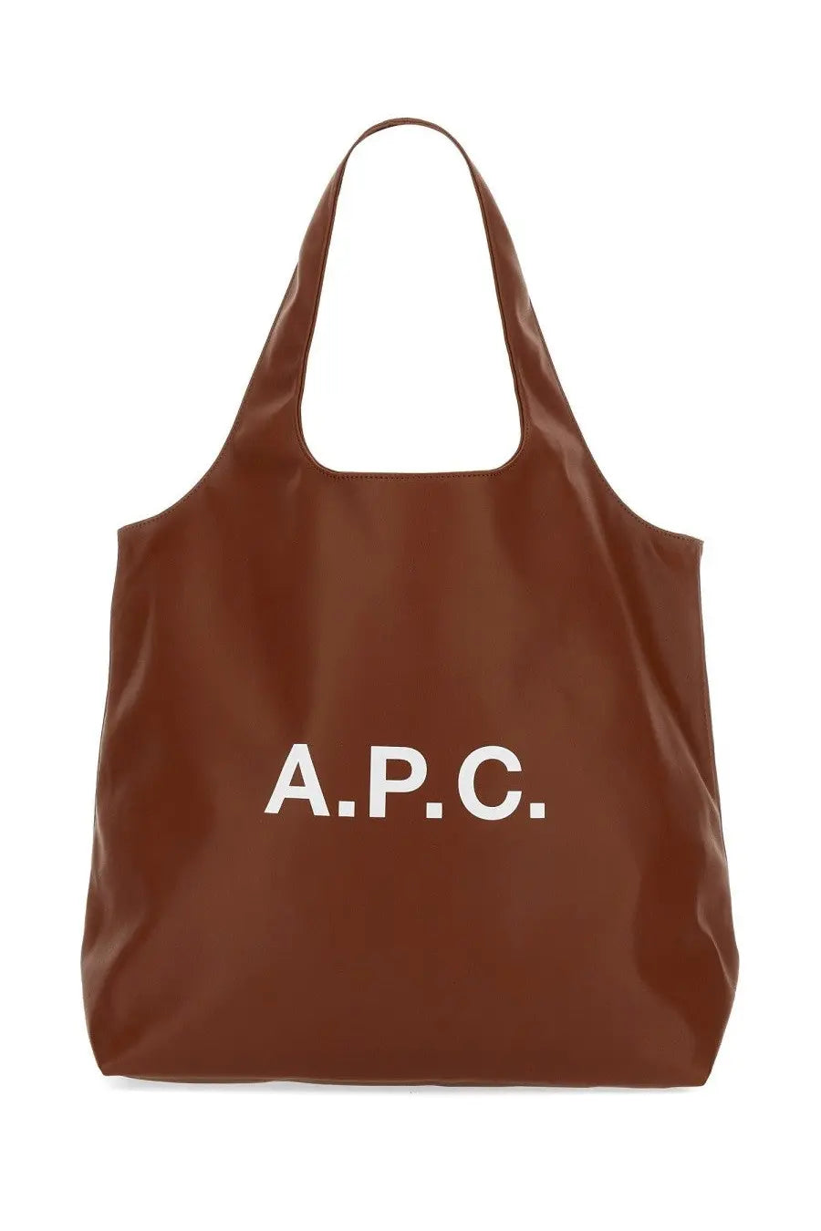 A.p.c women’s borsa tote ninon brown made of leather with spacious design for everyday use