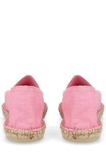 Pink canvas espadrilles with woven jute sole from apc womens espadrilla in tela blue