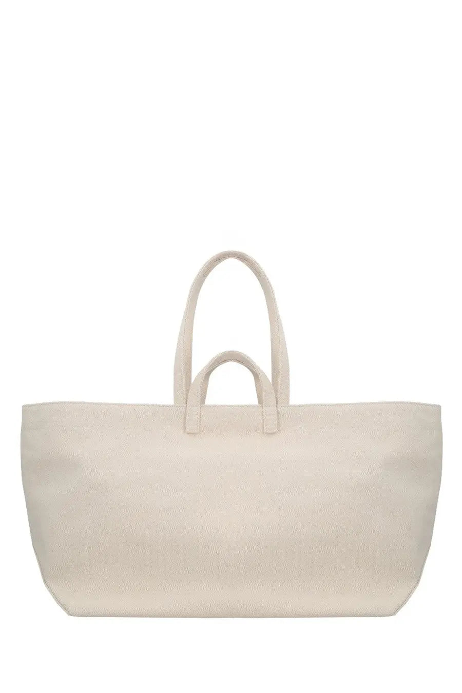 Cream-colored canvas tote bag with two sturdy handles from A.P.C women’s LE Drummer tote bag pink collection
