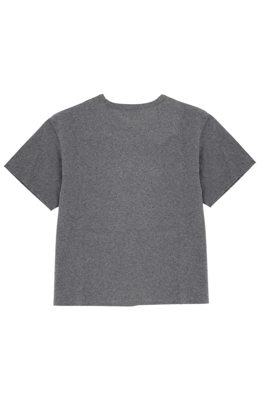 A.P.C women’s gray heathered cotton t-shirt with relaxed fit and short sleeves perfect for casual wear
