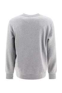 A.p.c women’s sweatshirt standard grand vpc gots grey gray heathered cotton with crew neck and ribbed cuffs