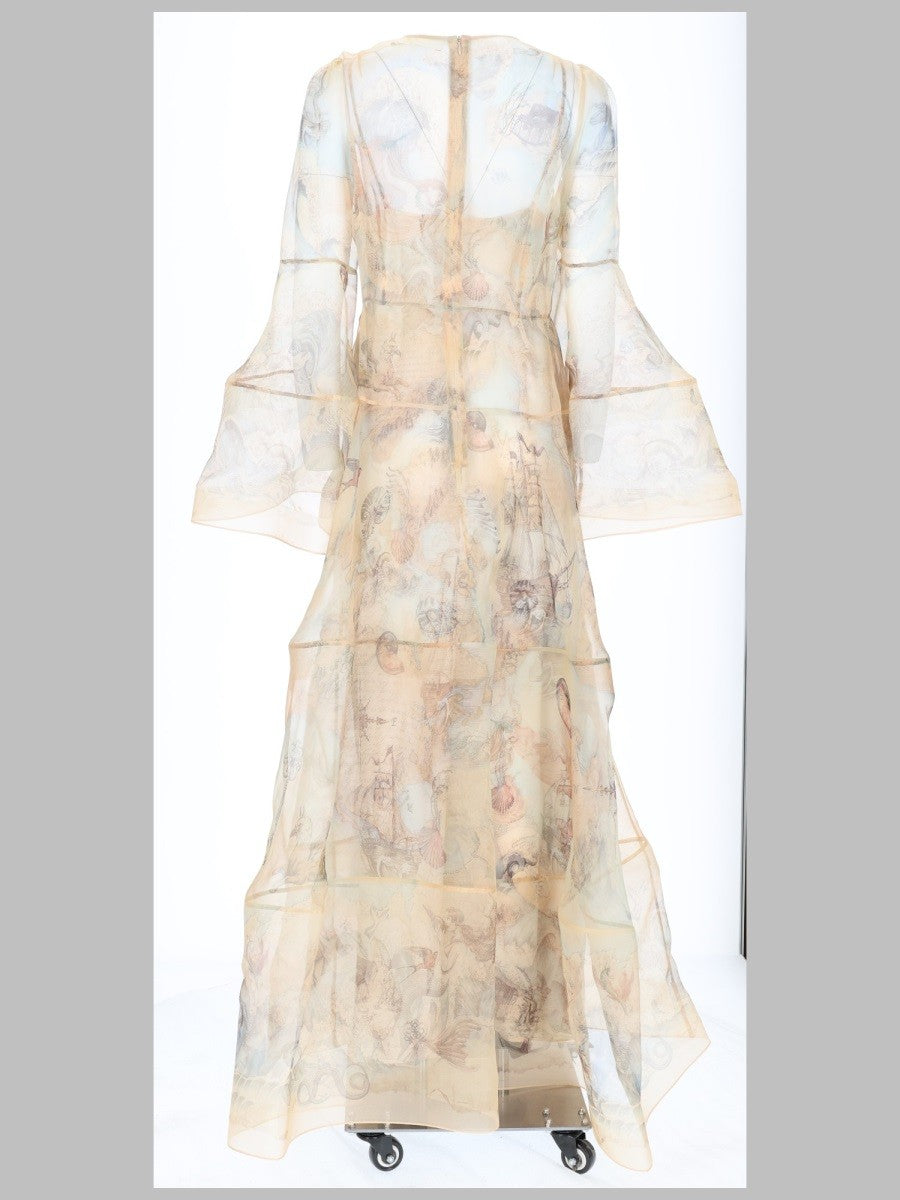 Zimmermann Women's Abito DA Sera Rebellion Lantern Beige