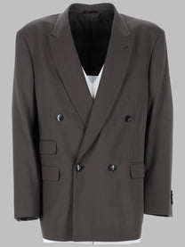 Giorgio Armani Men's Abito Doppiopetto over in Lana Grey