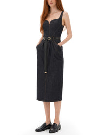 Givenchy Women's Abito in Denim Grezzo Blue